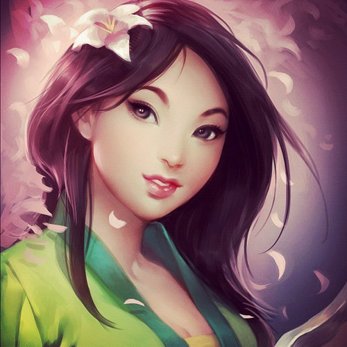 Premium AI Image | A beautiful Mulan anime girl posing in a forest Hot babe  confident hair with small