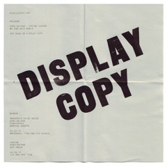 Display Copy Mix (Oneohtrix Point Never)