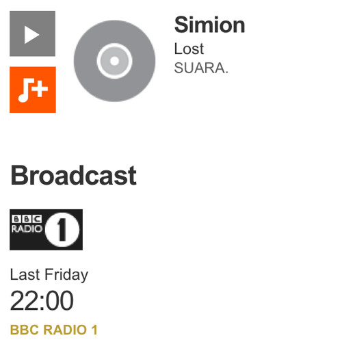 Solomun plays Simion - Lost (BBC Radio1 / Pete Tong)