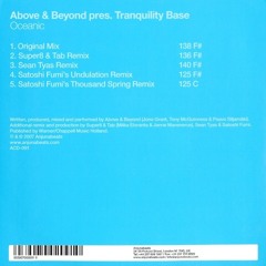 Above & Beyond pres. Tranquility Base - Oceanic (Sean Tyas Remix)