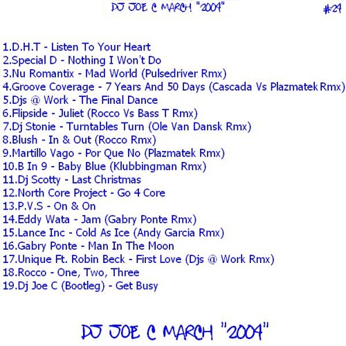 24.Dj Joe Craig - March CD 2004