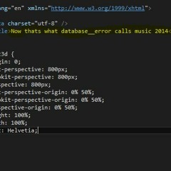 Now that's what @database__error calls music 2014