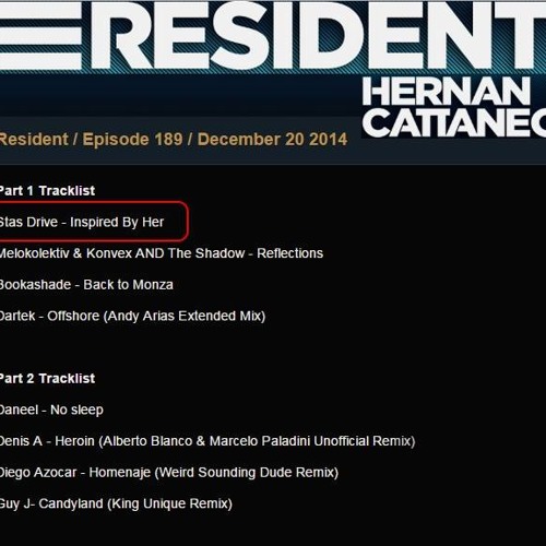 Hernan Cattaneo - Resident 189 - Stas Drive [Keep Thinking]