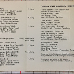 Towson University Jazz Ensemble 1989 -- Hank Levy
