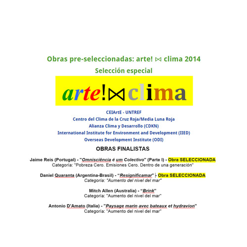 Jaime Reis (Portugal) - “Omnisciência É Um Colectivo“ (Parte I) -  Obra SELECCIONADA