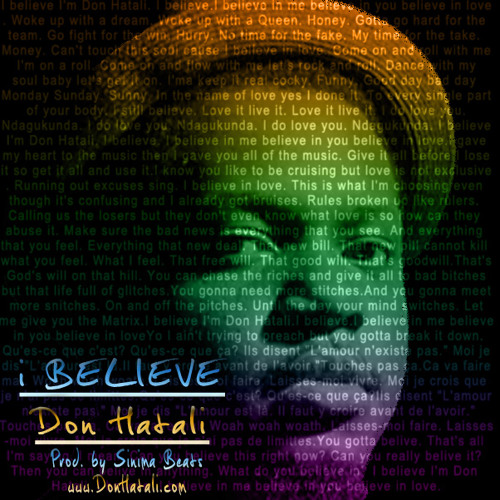 #Don 18 Don Hatali "I Believe"