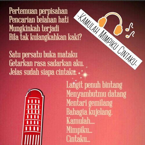 kamulah mimpiku cintaku kamulah mimpiku cintaku
