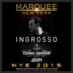 My live opening set for Sebastian Ingrosso and Cedric Gervais at Marquee NY New Year's Eve 2014