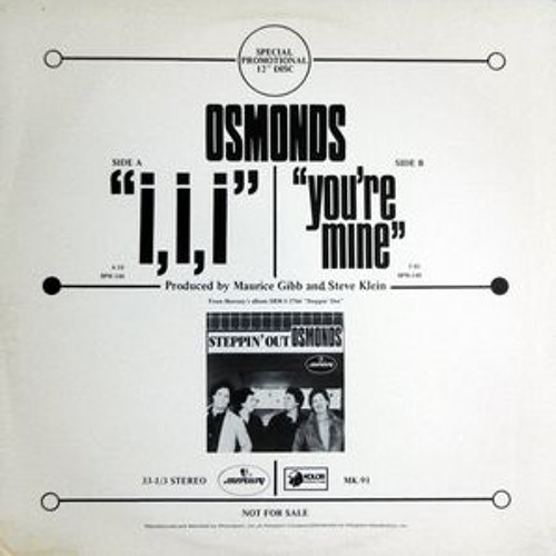 The Osmonds - I,I,I (Feeler (Baku) Edit) *FREE DOWNLOAD*