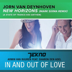 Armin van Buuren vs Jorn van Deynhoven vs Mark Sixma - In And Out Of New Horizons (TEKNO Mashup)