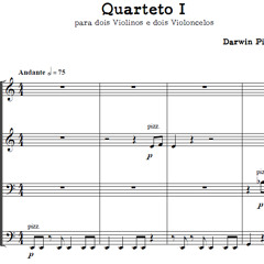 Quarteto Nº1 (2013), para dois violinos e dois violoncelos
