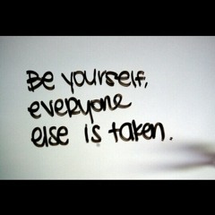 Be your self