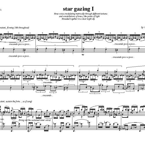 from THE MAGIC BOX: "Star Gazing I," for vibraphone & marimba