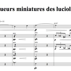 Lueurs miniatures des lucioles