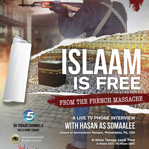 [TV Tele-Interview] Islaam is Free From The French Massacre by Hasan Somali
