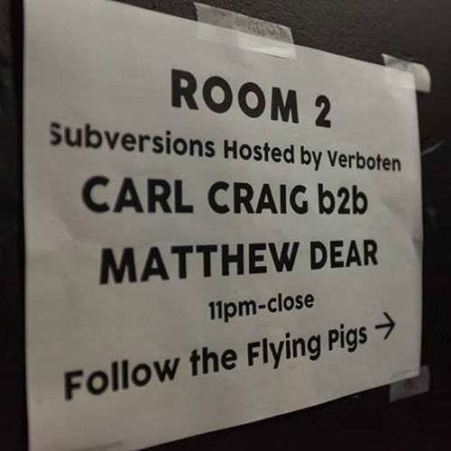 Matthew Dear & Carl Craig (B2B - Trade Miami Dec 5th)
