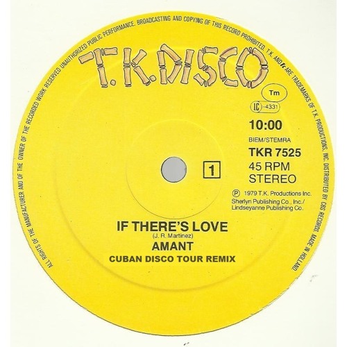 Amant - If There's Love (Cuban Disco Tour Remix)