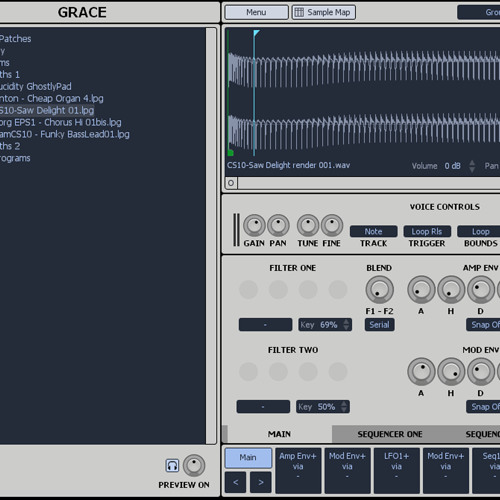 Stream Synth Library Demo by Neve (aka Waveshaper) by One Small Clue
