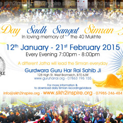 Final Smagam 40 Day Simran Jaap 2015 - Bhai Sukhjinder Singh Ji & Jatha (UK)