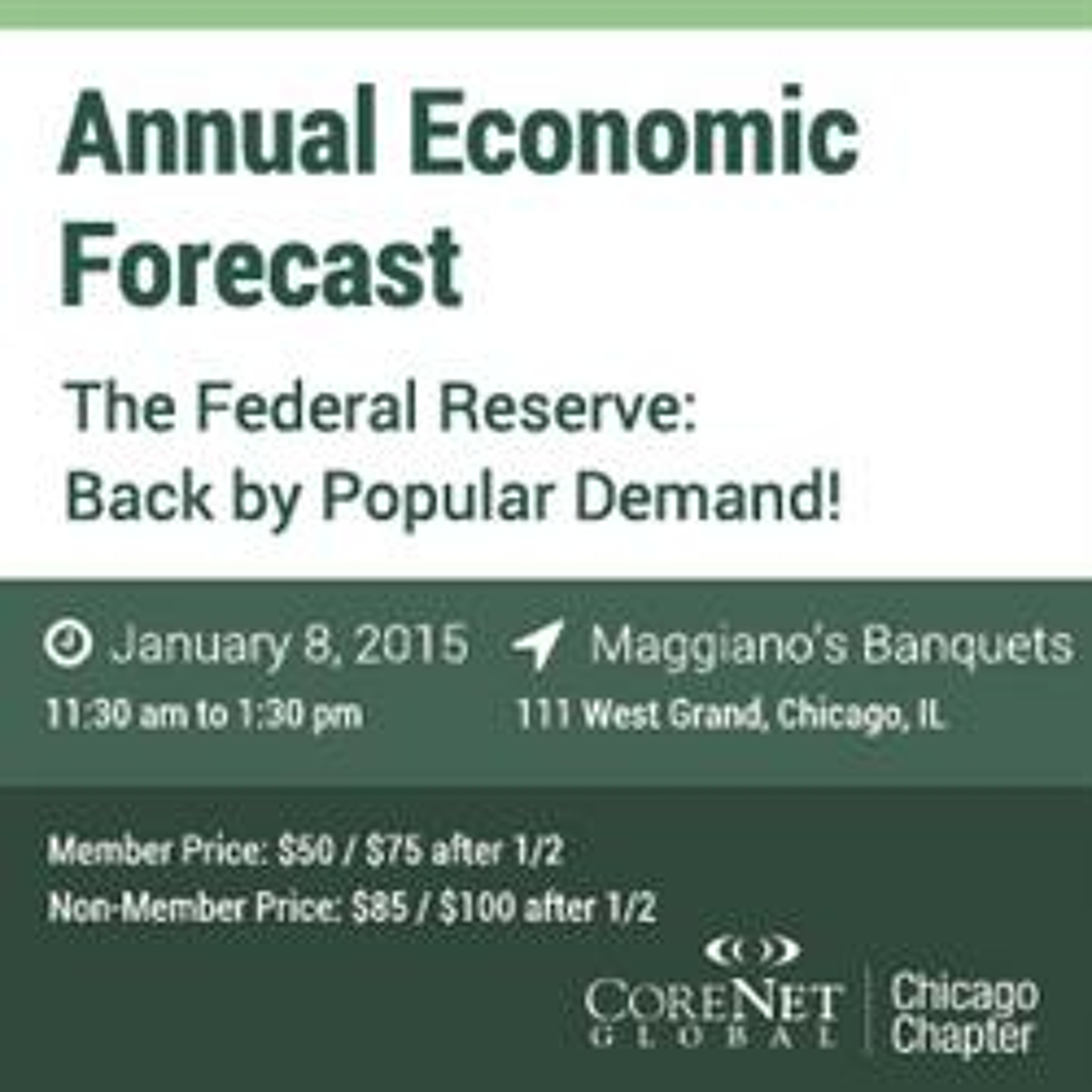 Annual Economic Forecast  Federal Reserve - Back By Popular Demand