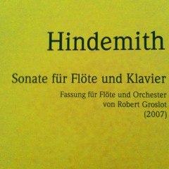 Sonata for Flute and Orchestra - Hindemith/Groslot