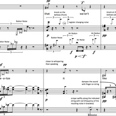 self-aware (2011) for a male accordionist and a female pianist