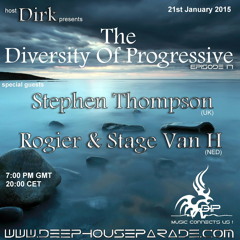 Dirk - Host Mix - The Diversity Of Progressive 17 (21st Jan. 2015) on www.deephouseparade.com