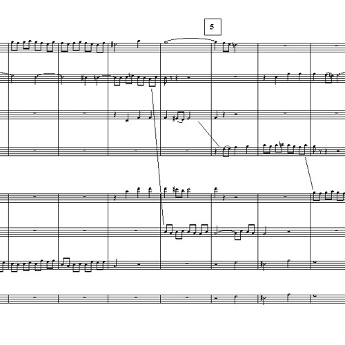 from OCTET PROJECT, "Arr. BACH fugue in c# minor [no. 4 book I] performance model