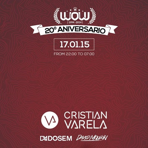 David Moleon - 20 Aniversario Sala WOW - 17.01.2015