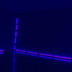 3. Dan Flavin, Ultraviolet Fluorescent Light room (1968)