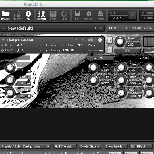 Rice Percussion Demo free kontakt library by nibjin | M ...
