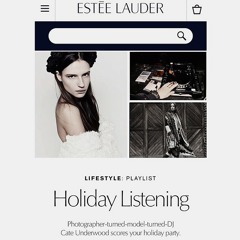 CATE UNDERWOOD - holiday listening mix for Estēe Lauder (New York City, US)