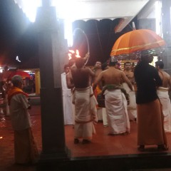 Welcoming goddess (temple celebration)   at Kerala, India.