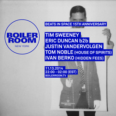Tim Sweeney Boiler Room NYC x Beats in Space 15th Anniversary DJ Set