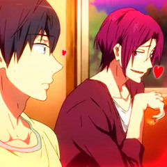 Rin giggling over his crush like the main character of a shoujo anime