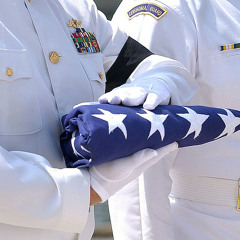 FOLDED UP FLAG