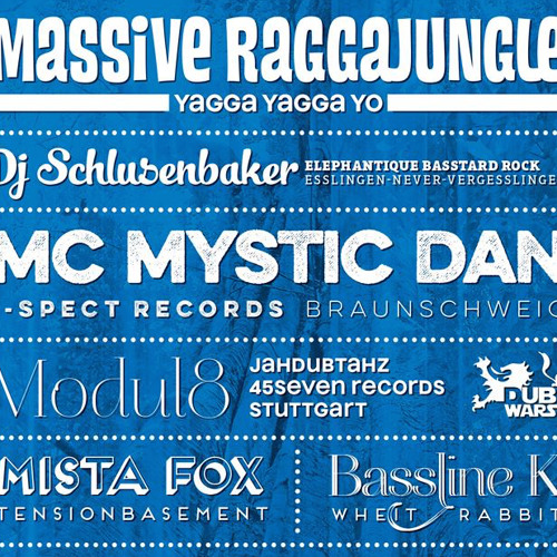 Bassline K alongside Mystic Dan @ Massive Raggajungle (Wheit Rabbit Freiburg 24012015)