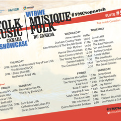 #FMCTopNotch @FolkMusicCanada Showcasing Artists #FAI2015