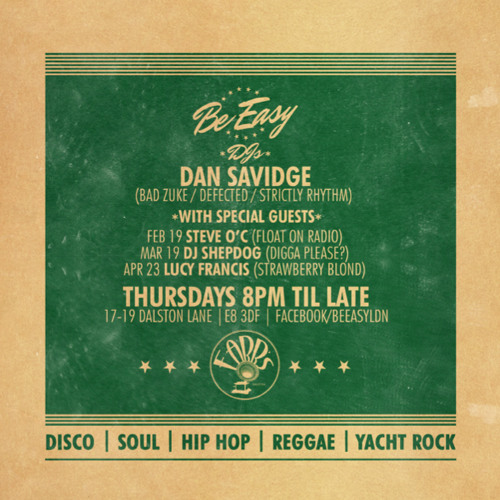 Be Easy Mixtape Spring '15