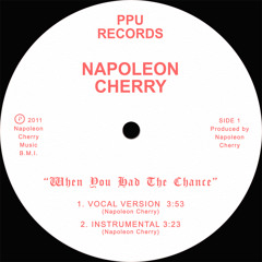 NAPOLEON CHERRY "When You Had The Chance" PPU-068 12"