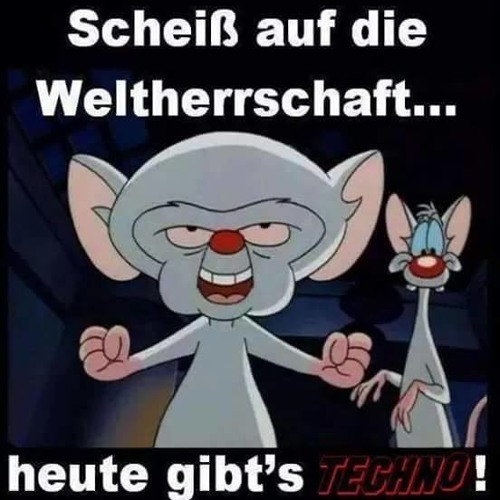 Keine Angst. . is nur **Techno**