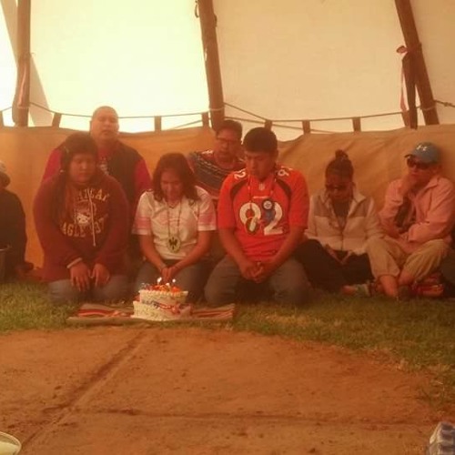 Paul Nmas singing & Paul Brown drumming... Birthday Mtg@ Tohatchi,NM