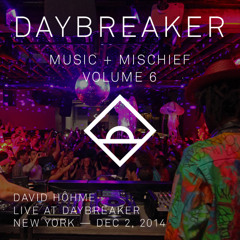 david hohme - Live @ Daybreaker - Vol. 6 // NY, 12/2/14