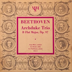 Beethoven - Piano Trio Op. 97 "Archduke Trio" - 1. Allegro Moderato