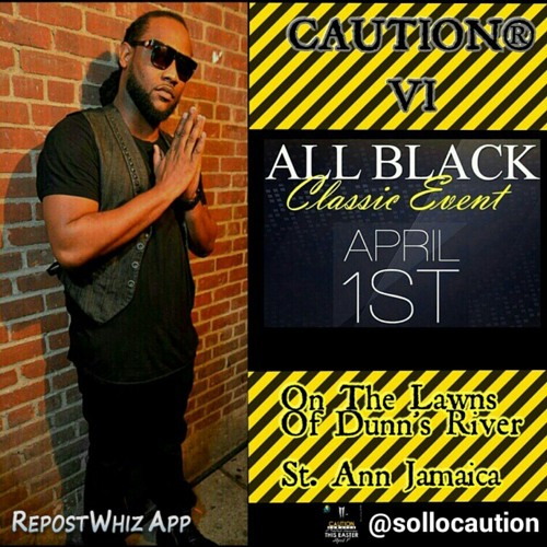 CAUTION® AllBlack Ads  at Dunns River Ocho Rios