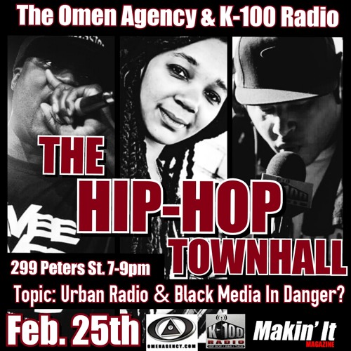 The Hip Hop Town Hall live on K-100 Radio