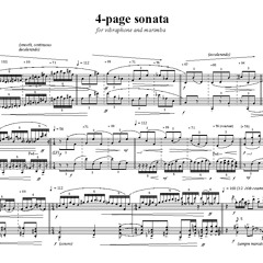 from THE MAGIC BOX, "4-page sonata" & "study in 15," two contrasting movements, for vibes & marimba