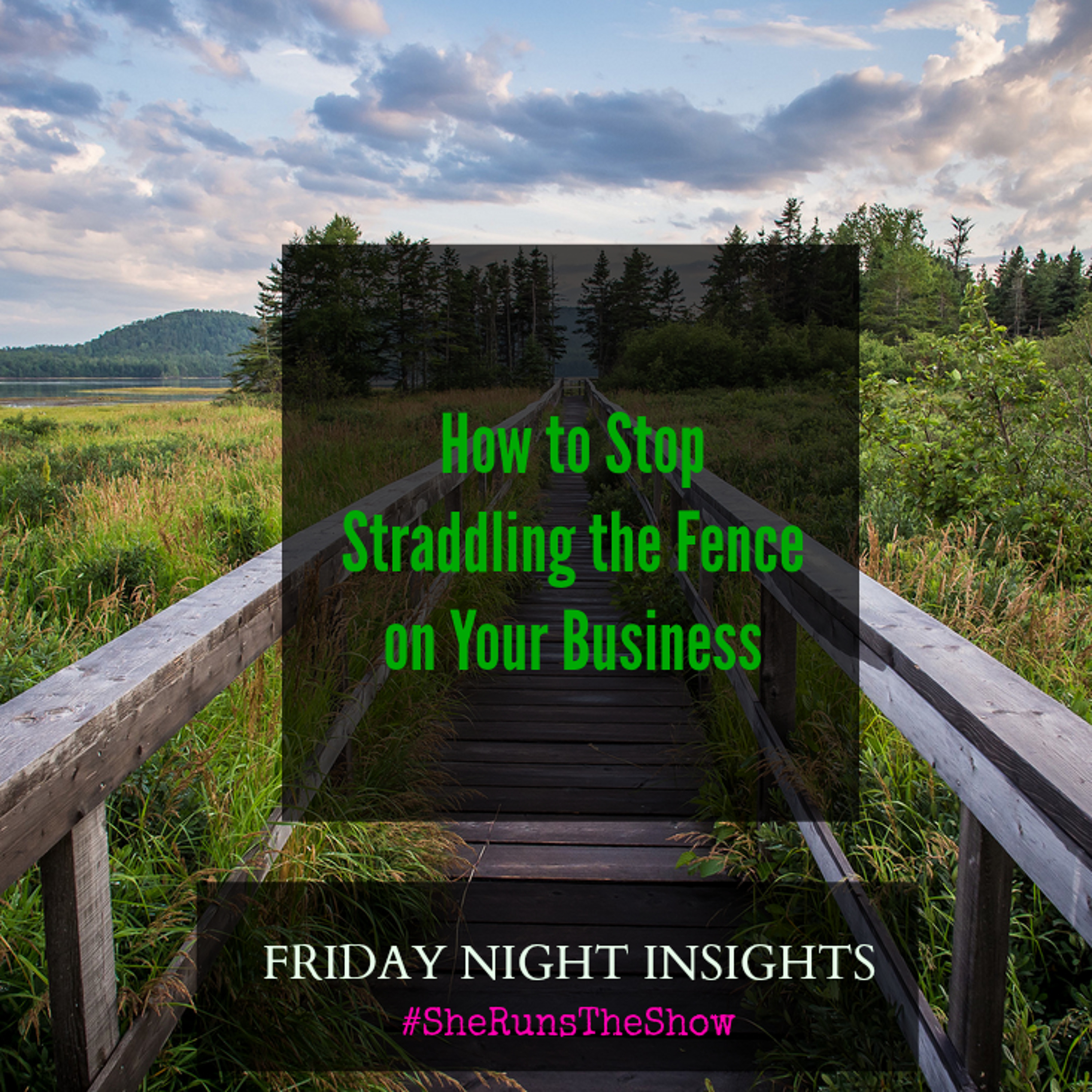 How to Stop Straddling the Fence on Your Business episode artwork