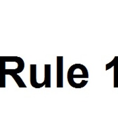 Rule 1 from AJ Hoge