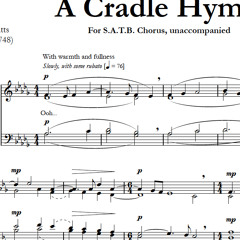 CRADLE HYMN (SATB) - Concordia A Cappella Choir